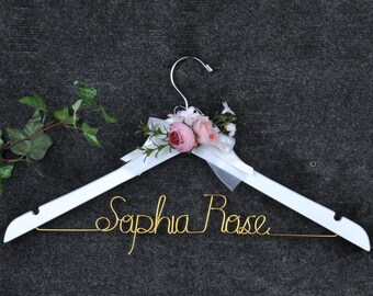 Gift for Bride, Bridesmaid Dress Hanger,Bridesmaid Gift, Bachelorette Party, Wedding Party , Girlfirend Wedding, Daughter wedding.