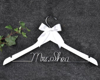 Custom Wedding Hanger: Personalized Bridal Shower Gift
