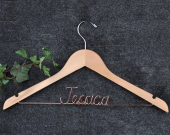 Wedding Bridesmaid Hanger, Maid of Honor Gift, Flower Girl Hanger,Wire Name Hanger,Wedding Gift idea
