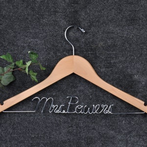 Wedding Hanger , Mrs Hanger , Bride Hanger , Bridesmaid Hanger , Wedding Gown Hanger , Wedding Dress Hanger , Wedding Robe Hanger