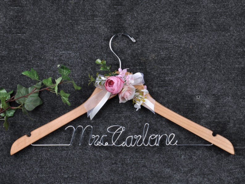 Bride Robe Hanger Bridesmaide Dress Hanger Bachelor Party Etsy