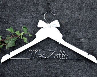 Custom Wedding Hanger: Personalized Name, Daughter Gift