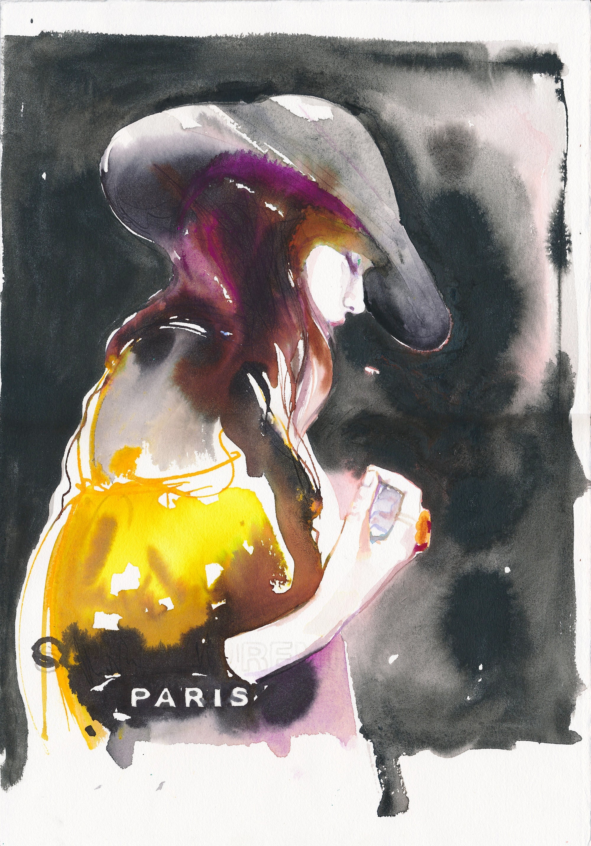 Paris fashion sketch