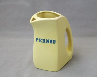 Krug Pitcher Pernod gelb Keramik 450 ml Vintage Anisschnaps