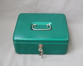 Cash box Burg Guardian Europe green cassette for money DIN A5 vintage