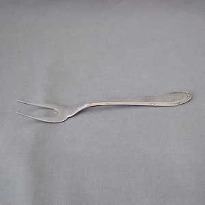 WMF cold cuts fork meat fork silver plated Mid Century Vintage monogram MK fork