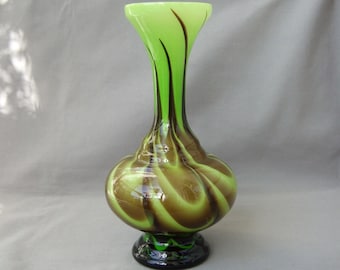 Opaline Florence のヴィンテージ花瓶、マルチカラー/ホワイト、70