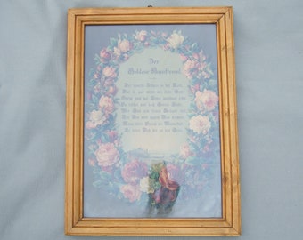 The golden house friend house blessing framed motto vintage rosary Christian blessing comfort God Savior