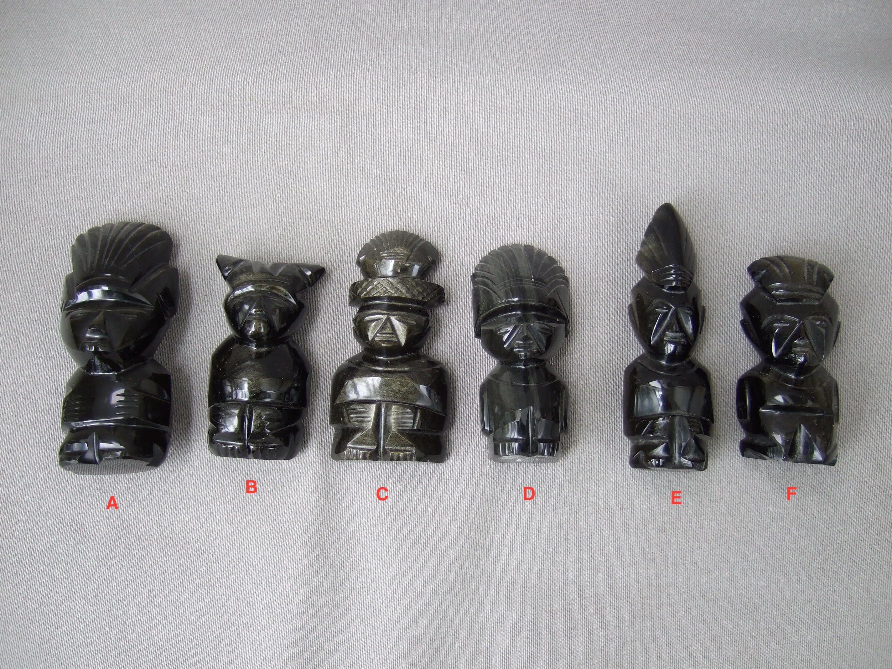 黒曜石像 メキシコ 戦士神 石像 黒 アステカ ヴィンテージ 記念品 お