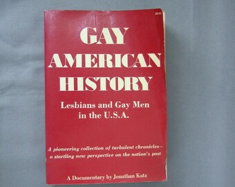 Buch Gay American History Jonathan Katz 1976 Dokumentation Vintage Gay History Herstory