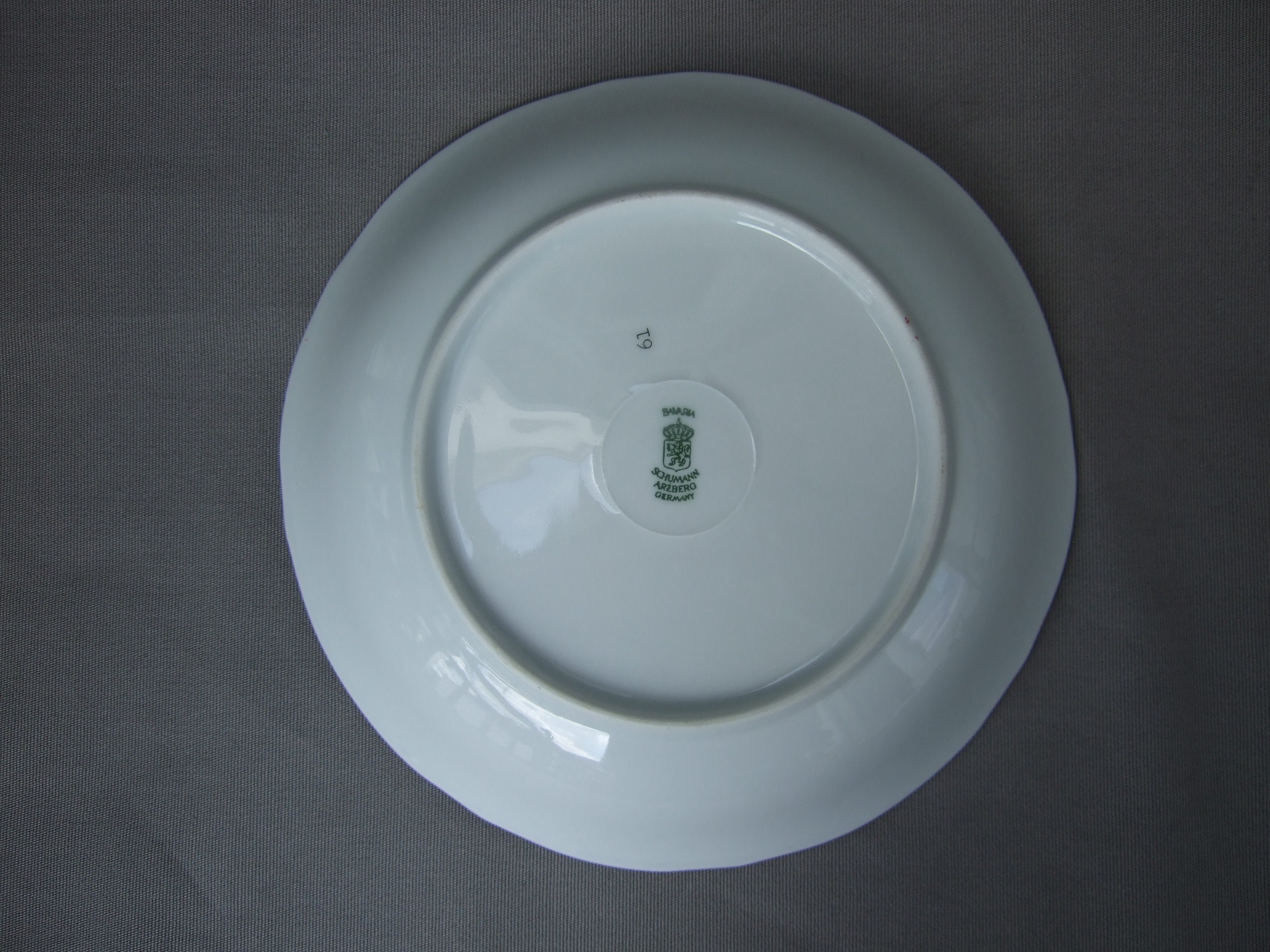 プレート ボウル シューマン アルツベルグ 磁器 赤 オレンジ 白