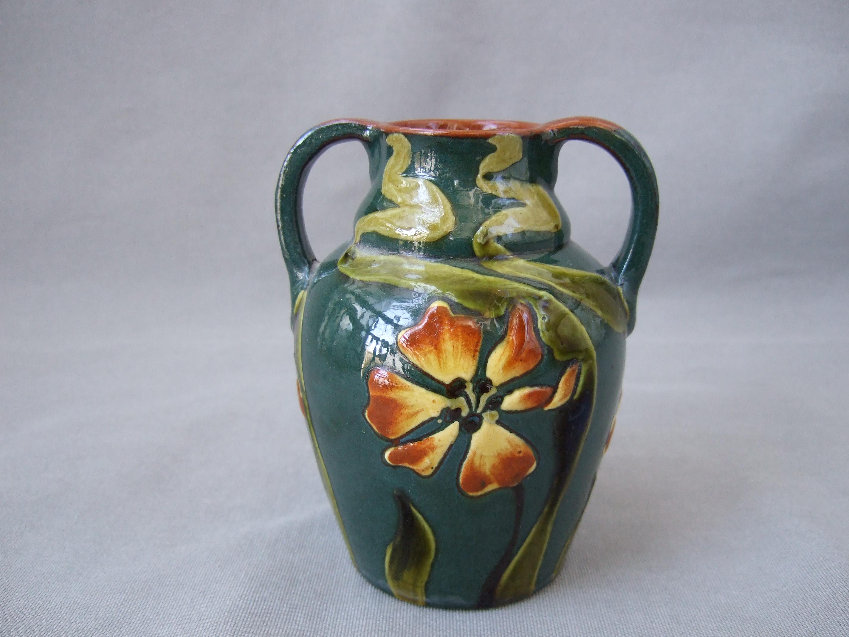 Vase PAW Art Nouveau Paul Anna Wranitzky Ceramic Antique Vintage