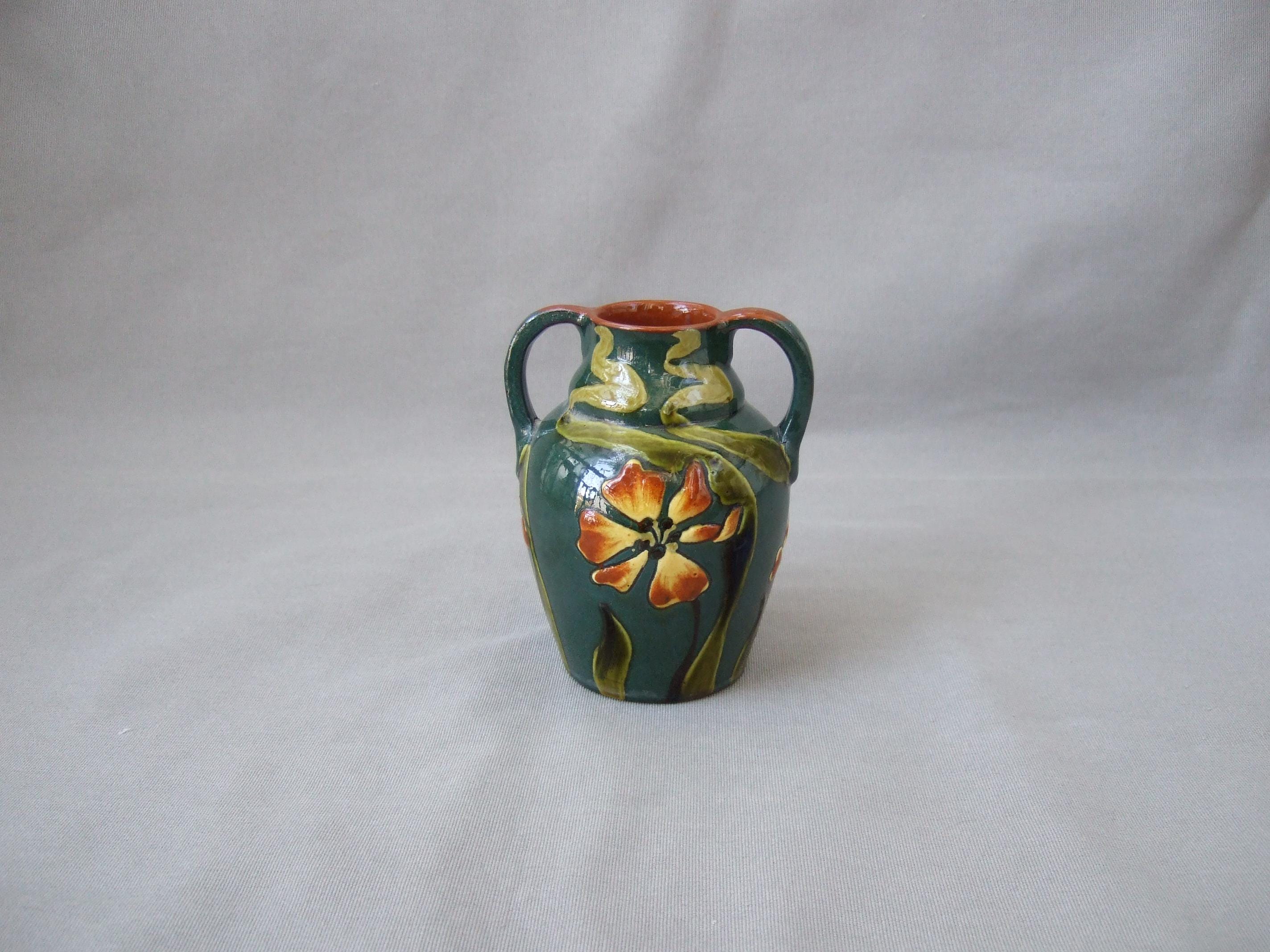 Vase PAW Art Nouveau Paul Anna Wranitzky Ceramic Antique Vintage