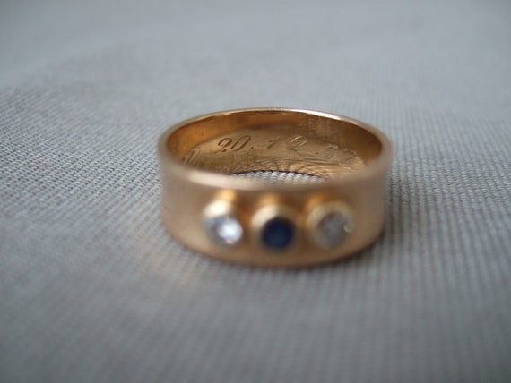 Ring Gold 585 Goldring Bandring Brillant Diamante… - image 4