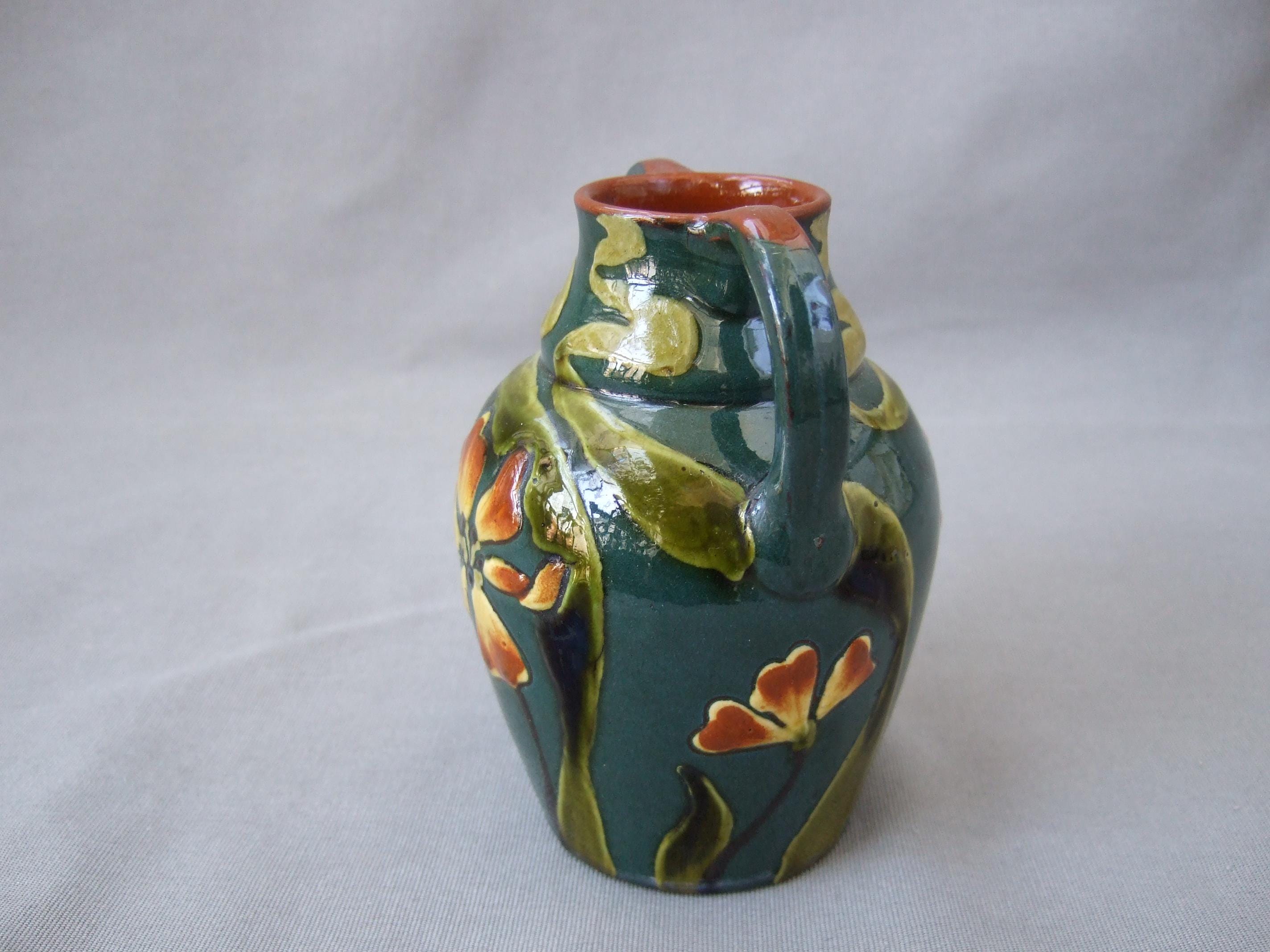 工芸品 Vintage vase from artec Vase PAW Art Nouveau Paul Anna Wranitzky Ceramic Antique Vintage