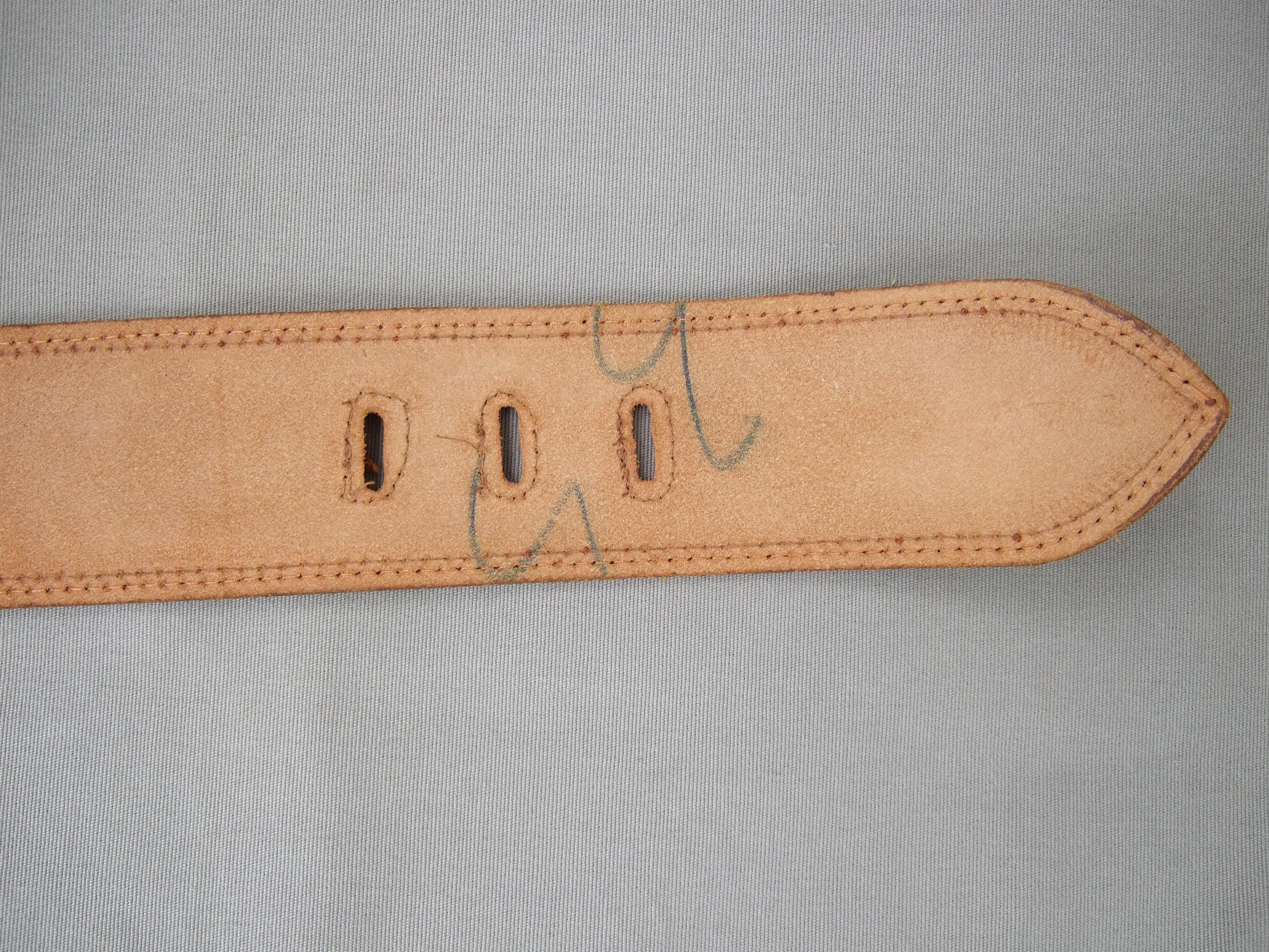 Tuareg for Benetton Wide Belt Leather Brown Wide 80s Vintage  display picture 3