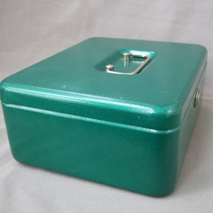 Cash box Burg Guardian Europe green cassette for money DIN A5 vintage image 5