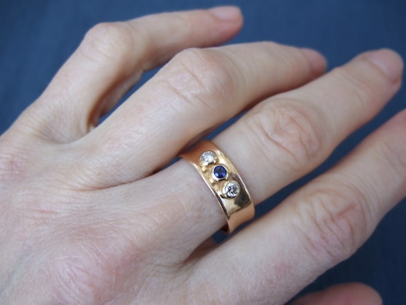 Ring Gold 585 Goldring Bandring Brillant Diamante… - image 7