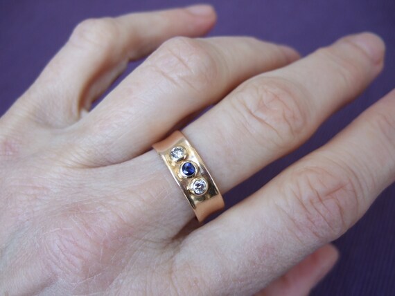 Ring Gold 585 Goldring Bandring Brillant Diamante… - image 8