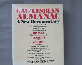 Buch Gay/Lesbian Almanac Jonathan Ned Katz Vintage Dokumentation Lesbisch schwule Geschichte