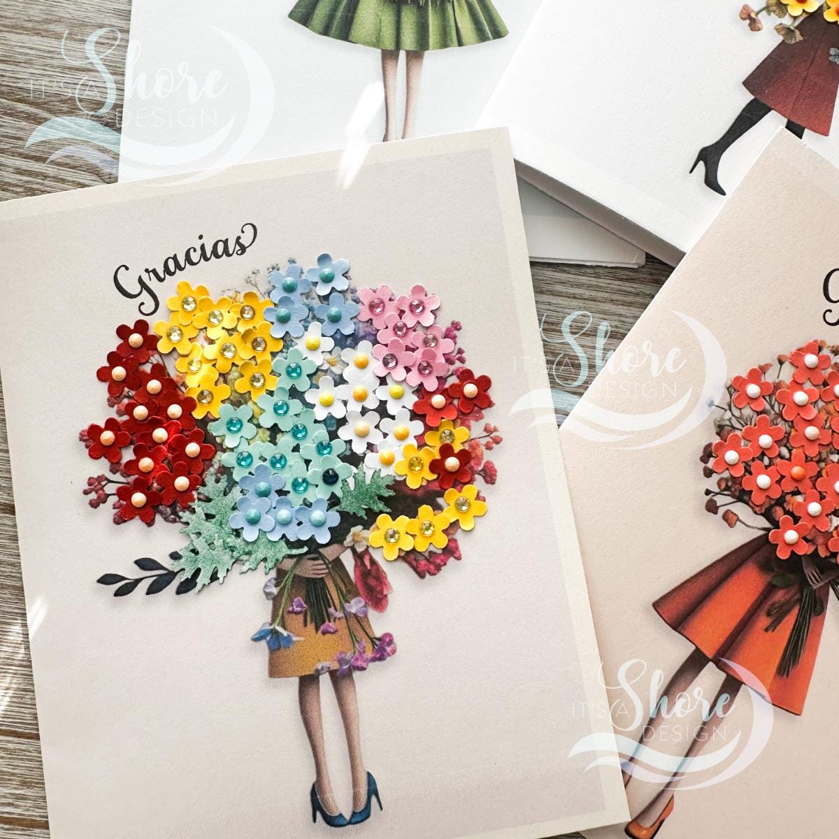 Thank You Cards - Set of 5 | Tarjetas De Gracias - Etsy