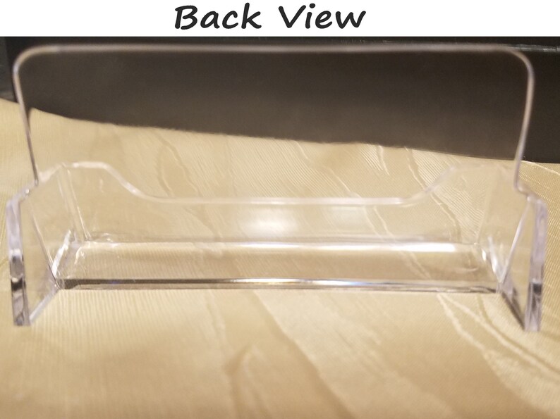 Computer Desk Plastic Card holder Business Card at Job Office Desk Top Card Business Card Stand Acrylic Desk Business Card Holder