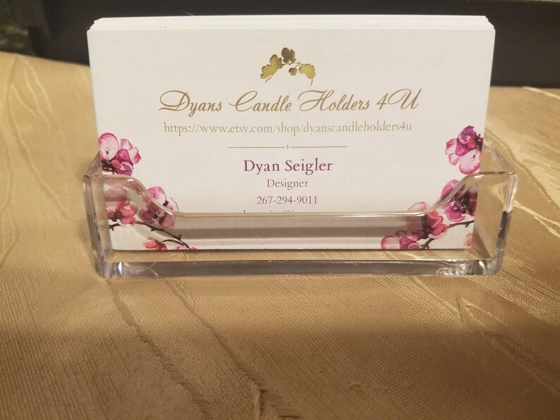 Computer Desk Plastic Card holder Business Card at Job Office Desk Top Card Business Card Stand Acrylic Desk Business Card Holder