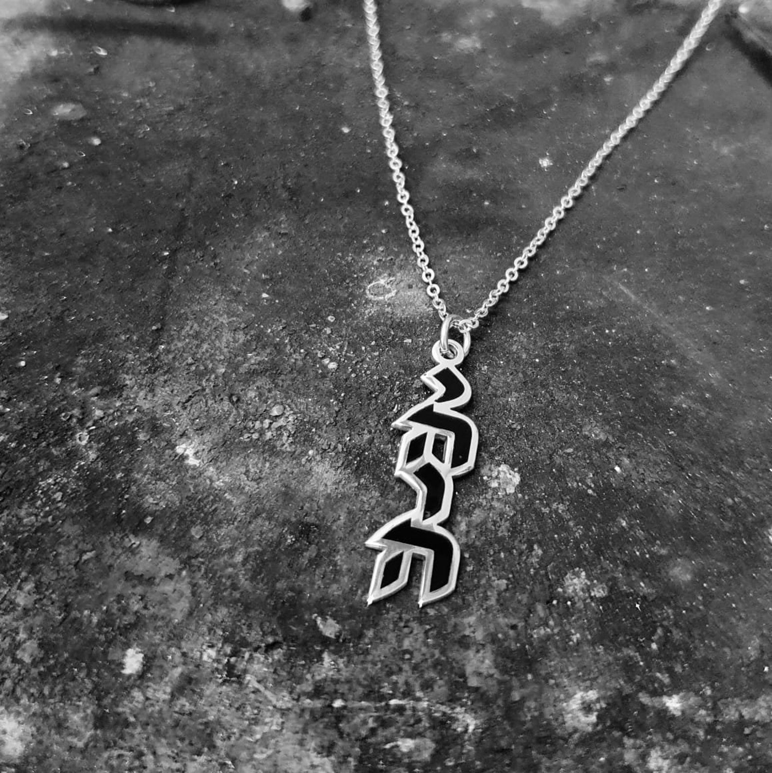 Colorful Yahweh Necklace YHWH Gold Yahweh Pendant With Color Etsy