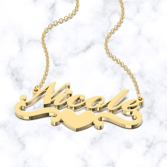 Heart name chain Clearance