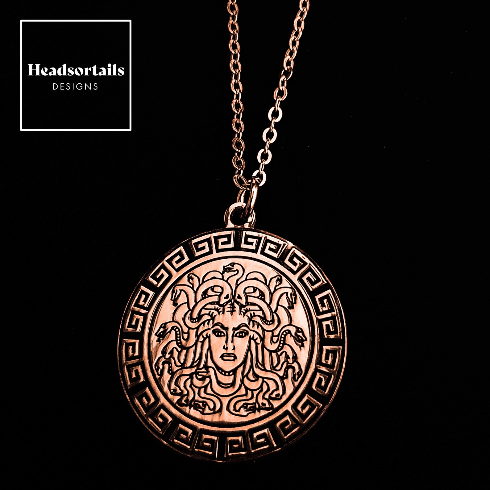 Medusa Necklace Greek Mythology Jewelry Necklace Etsy