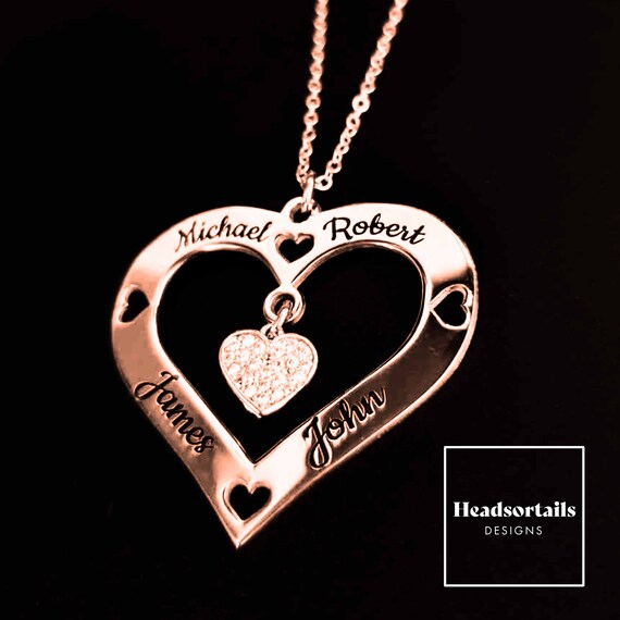 Name necklace hotsell 4 names