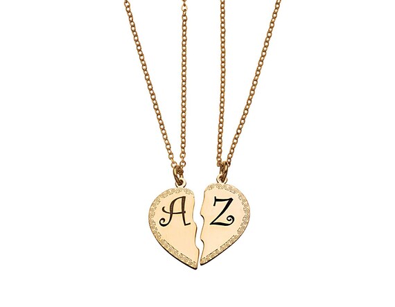 Personalized Couple Heart Name Letter 