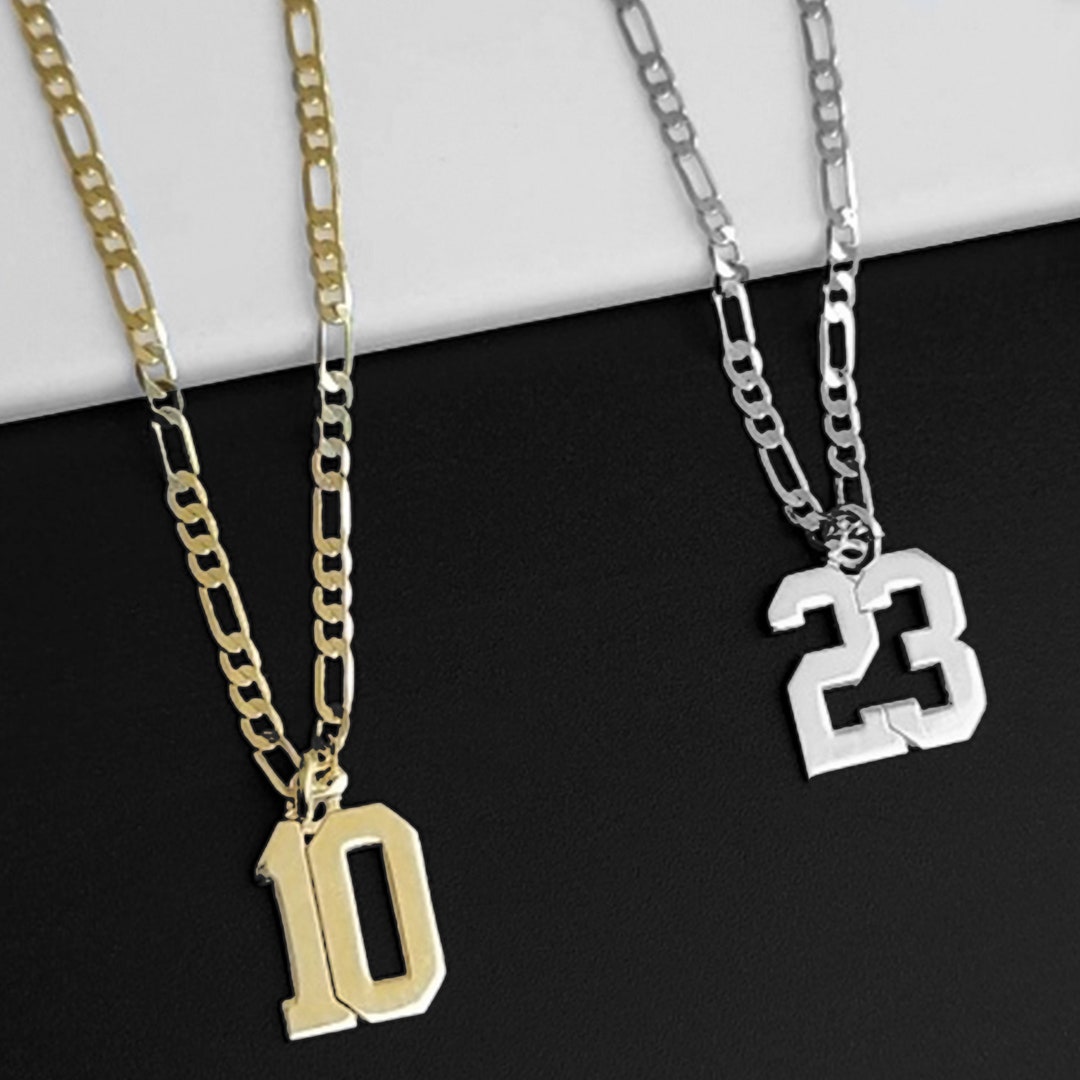 Sport Number Necklace, Number Necklace, Number Year Necklace, Custom