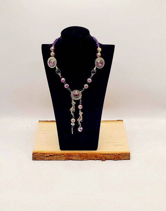 Amethyst Victorian-Style Statement Necklace