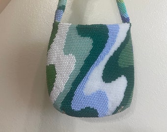 Swirly Bead Crochet Bag Pattern