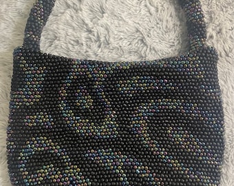 Oil Slick Bead Crochet Bag Pattern