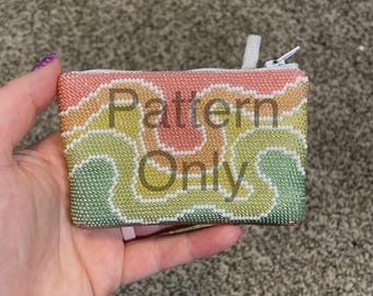 Bead crochet wallet PATTERN ONLY
