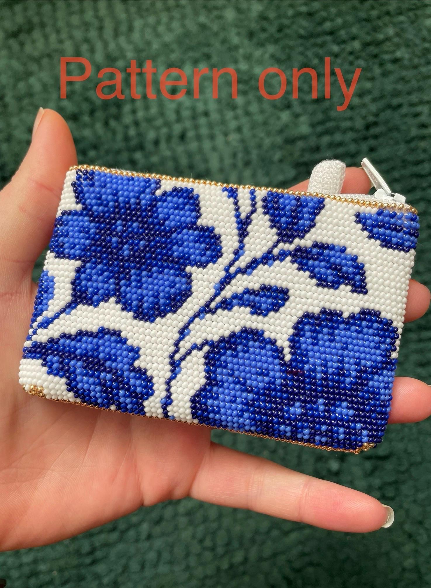 38 Crochet Wallet Patterns with Card Holders, Coin Pouches, and Mini Wallets 31 Floral Bead Crochet Wallet Pattern Only
