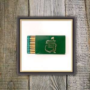 Augusta National Print, Matchbook Art, Custom Matted and Framed Print, (10x10) Wall Art, Anniversary gift, Art Prints, Christmas, Golf, gift