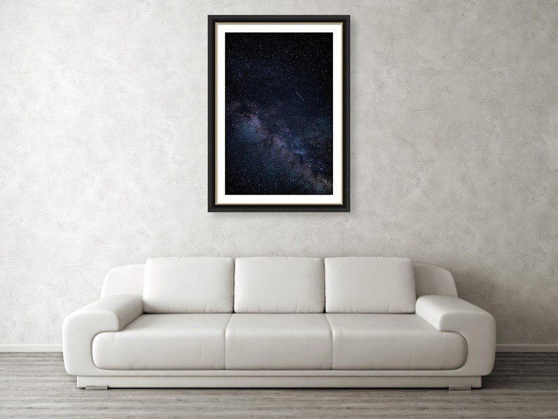 The Milky Way Shooting Star, Astrophotography, fine art photography, wall art, office art, Christmas gifts, art prints image 7