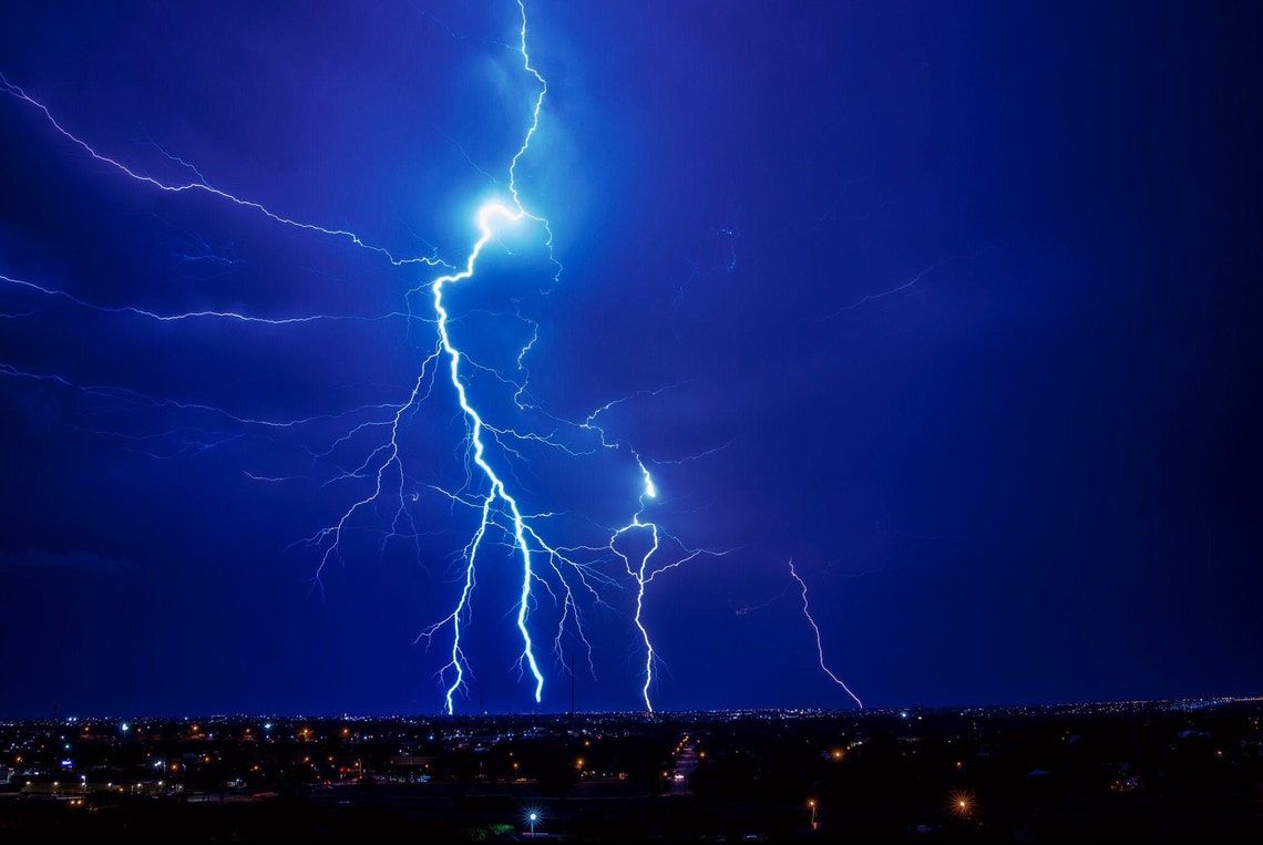 Lightning Bolts Over Mexico Fine Art Photography Print, Wall Art ...