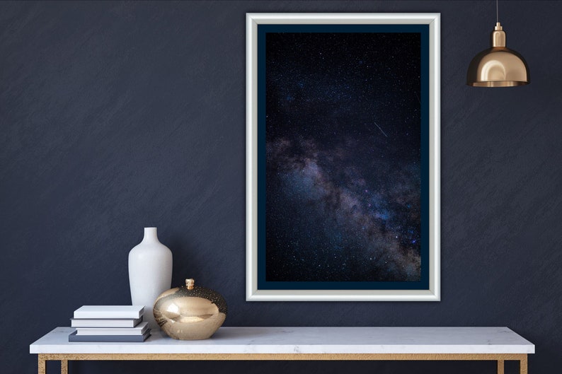 The Milky Way Shooting Star, Astrophotography, fine art photography, wall art, office art, Christmas gifts, art prints image 6