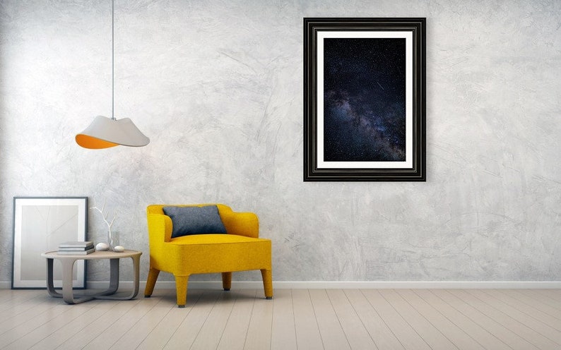 The Milky Way Shooting Star, Astrophotography, fine art photography, wall art, office art, Christmas gifts, art prints image 4