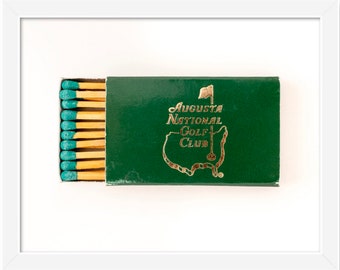 Augusta National Golf Club matchbook print. 10x12, 16x20 print only.