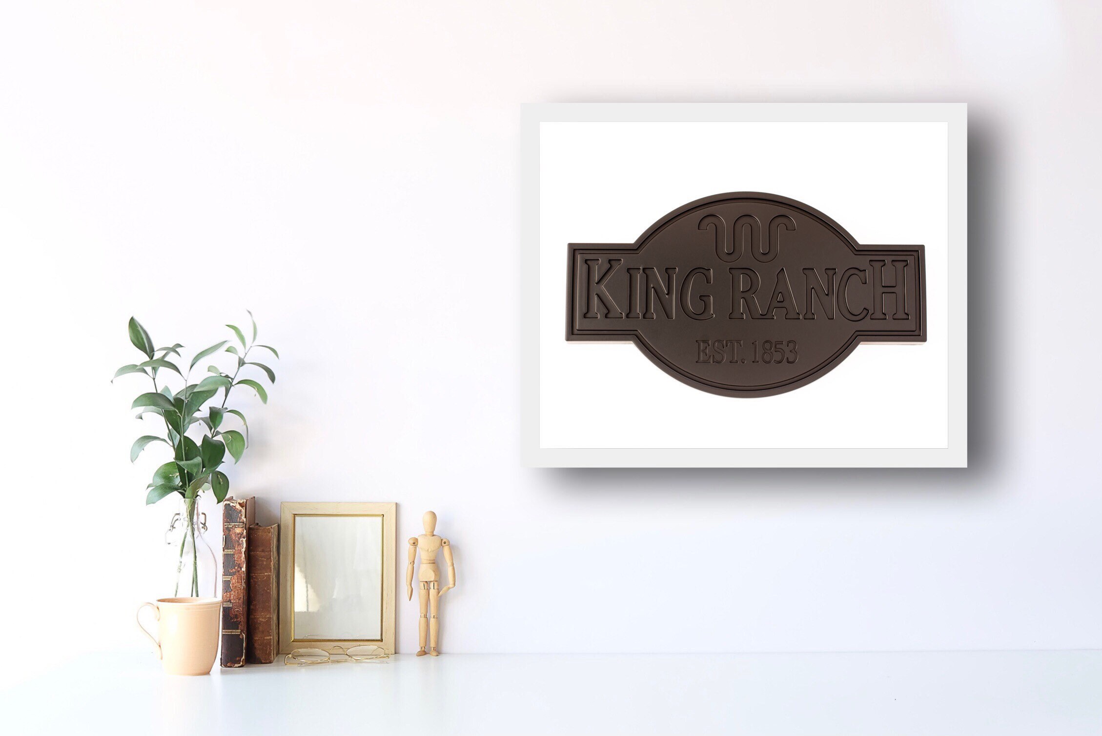 The King Ranch running W Black Emblem Custom Etsy