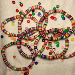 Party Heishi Clay Bead Bracelet