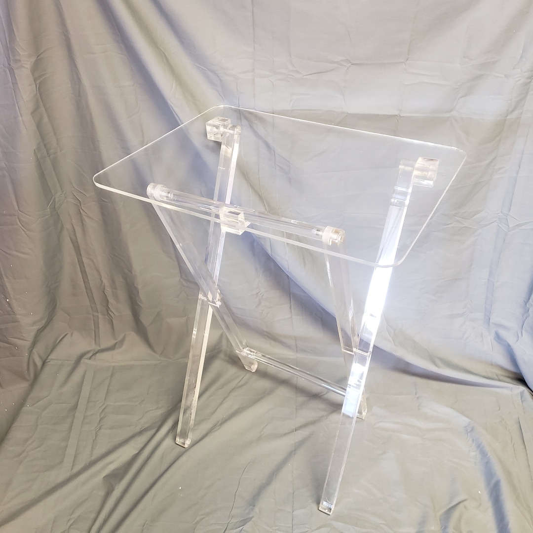 Acrylic TV Tray Table Etsy