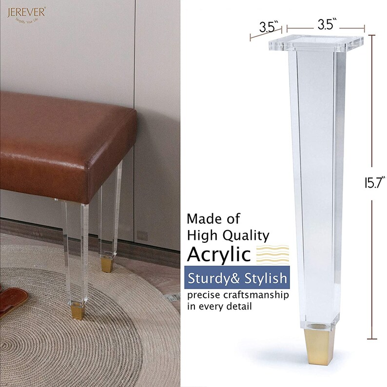 Acrylic Furniture Legs Etsy