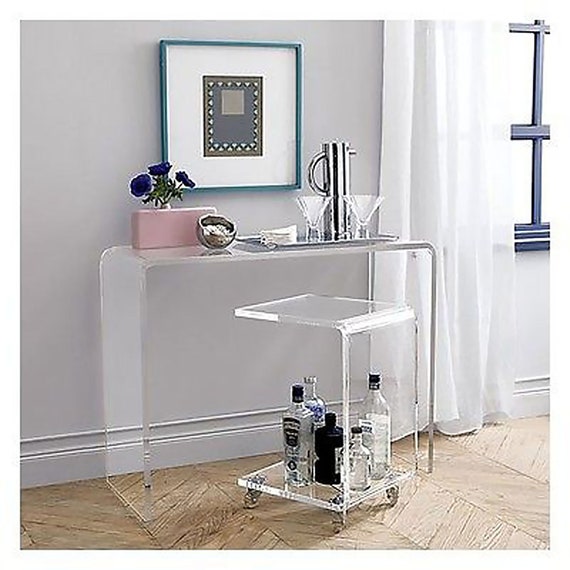 Acrylic entryway table deals