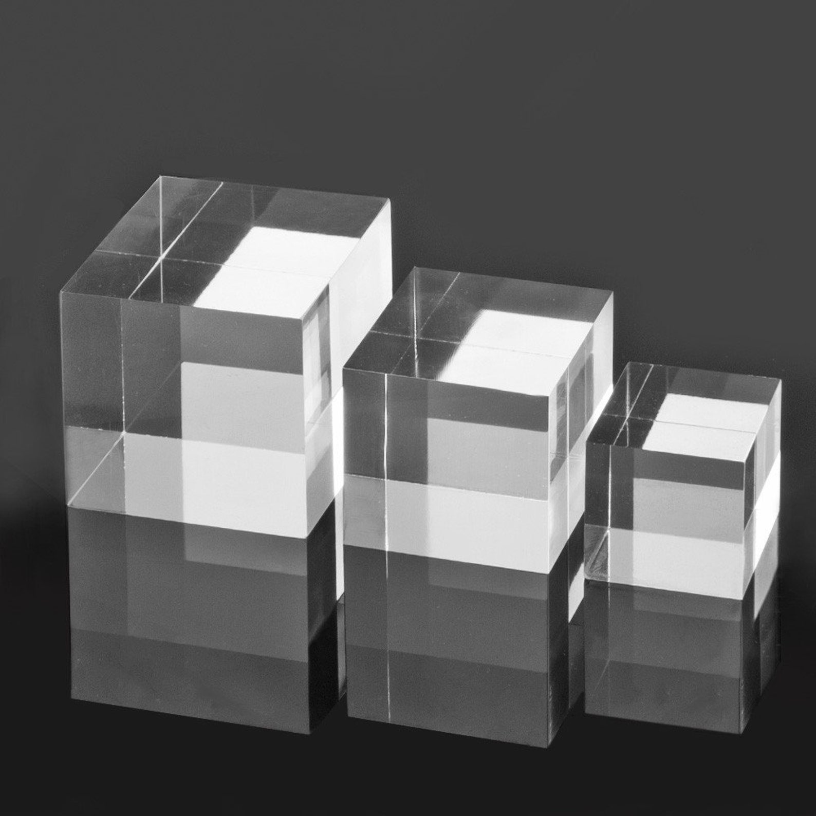 Acrylic Block Riser 3 X 3 X 3 Clear Acrylic Etsy